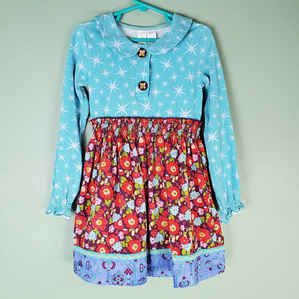 Matilda Jane Paint By Numbers Monica Floral Dress Size 6